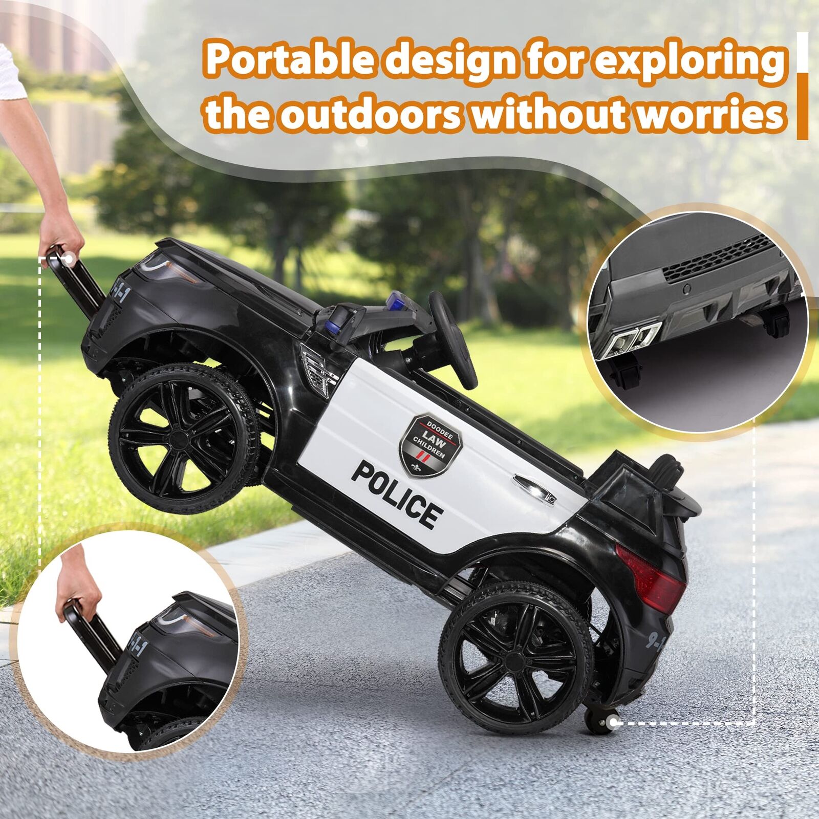 12V Remote Control Police Ride On Car for Kids Ages 3-5 Years - Perfect for Toddler Boys
