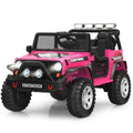 12V Remote Control Ride-On Truck with LED Lights, Music, and Double Doors - 2 Seater