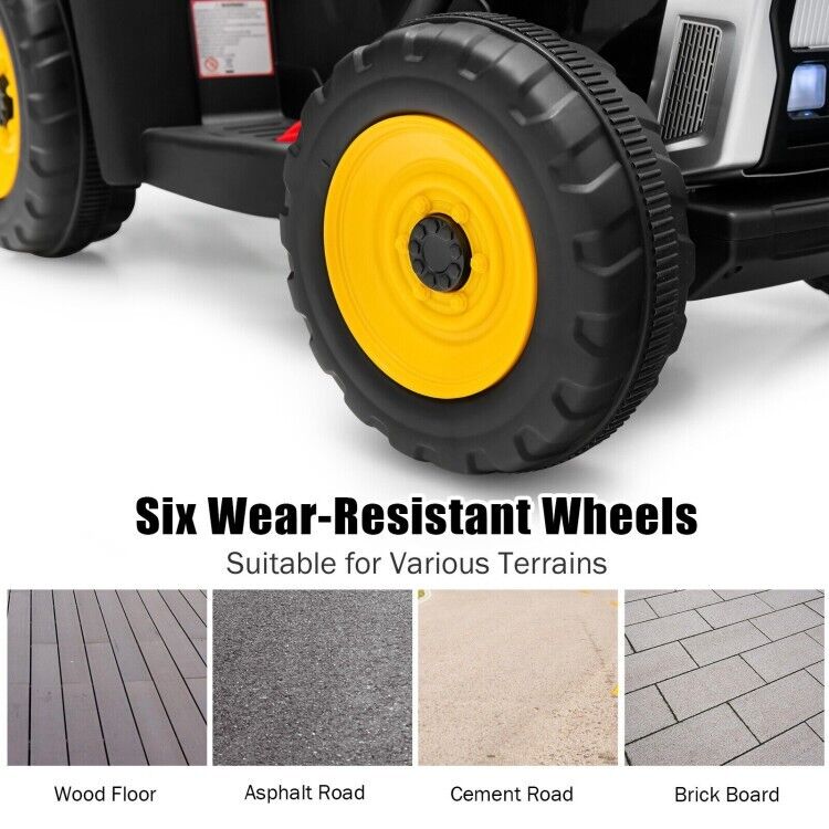 12V Ride-On Tractor for Kids with 3 Gear-Shift Ground Loader - Perfect Toddler Toy Gift
