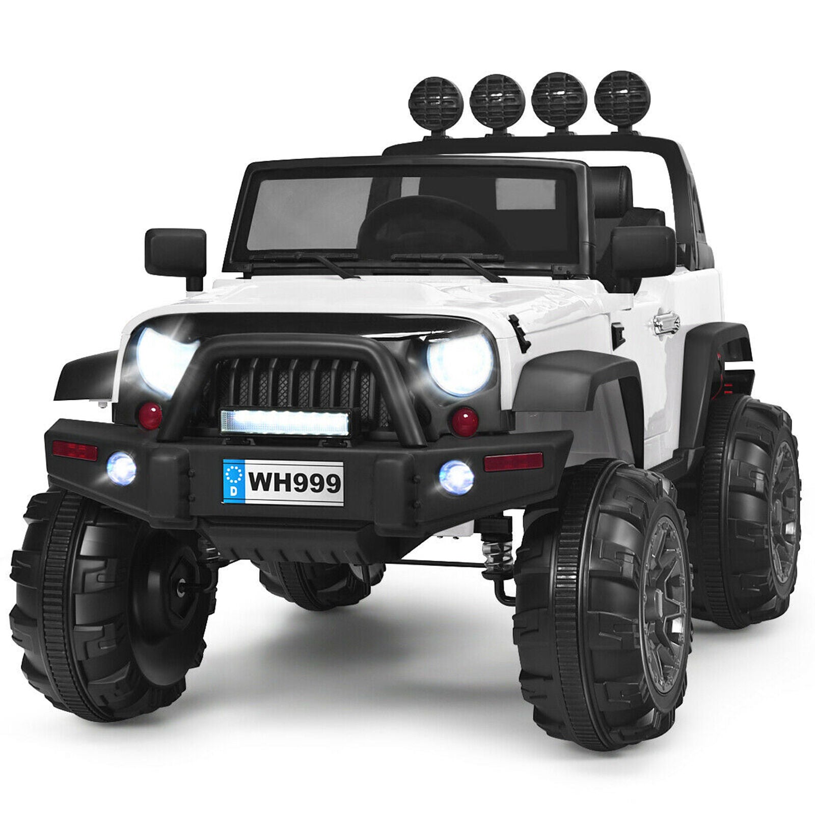 12V White Electric Kids Truck Car with MP3 and Remote Control