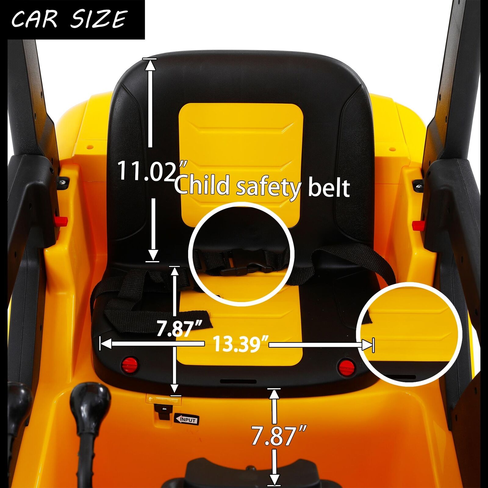 12V7A Electric Ride-on Car for Kids with Lifting Rod and Forklift Feature - Perfect Gift for Children