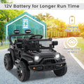 12V Electric Ride On Jeep Toy Car for Kids with Remote Control, USB, Bluetooth, and LED Lights
