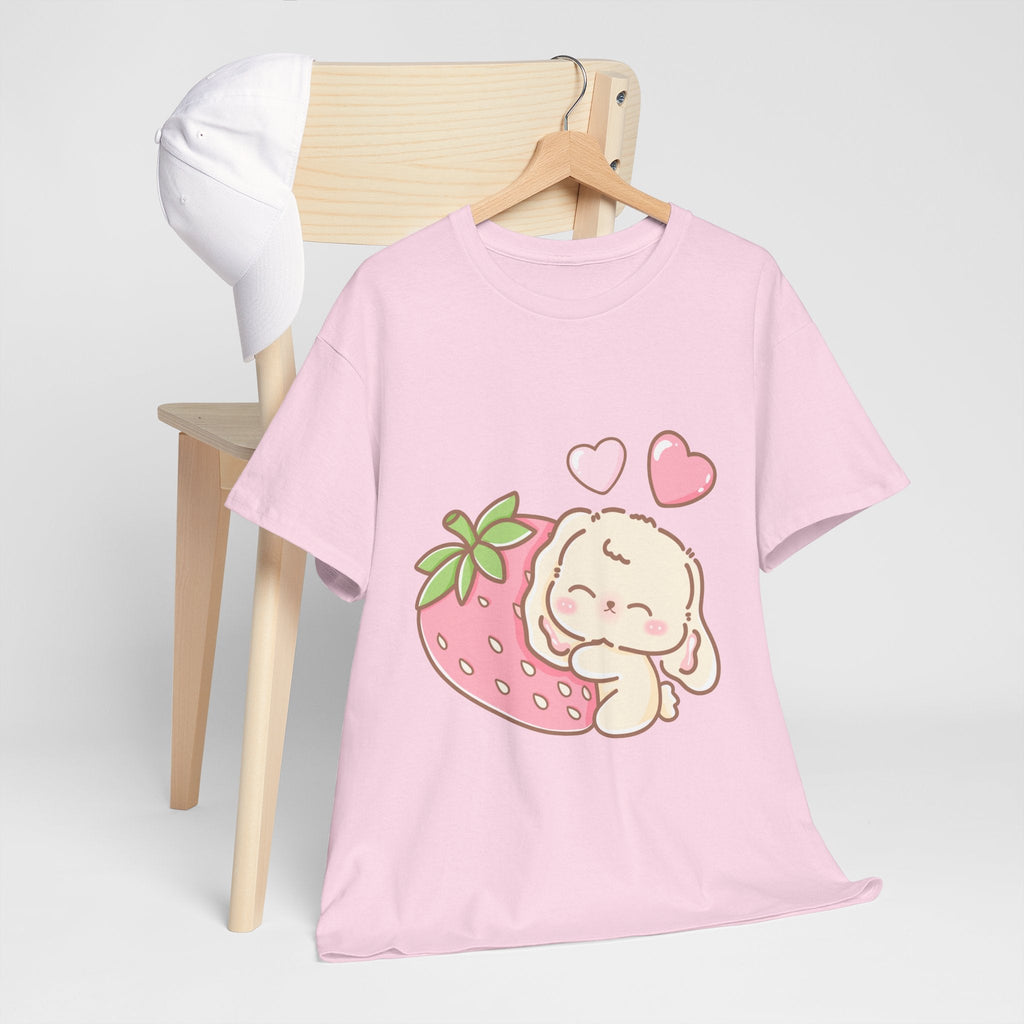 Cute Bunny Strawberry Play Tee