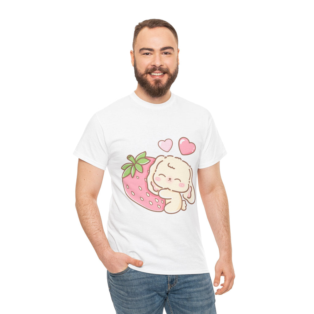 Cute Bunny Strawberry Play Tee