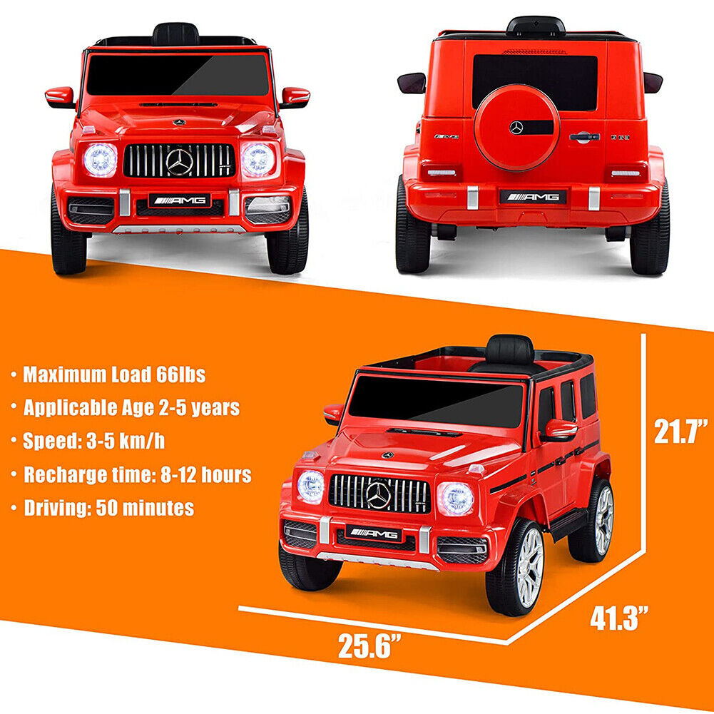 1:4 Mercedes-Benz AMG G63 Electric Ride-On Car for Kids - New Release!