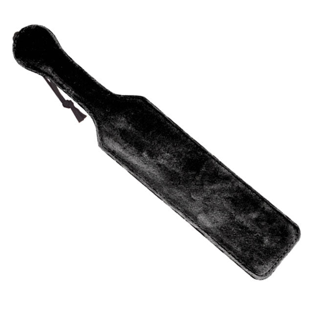 Dual-Sided Leather and Fur Paddle