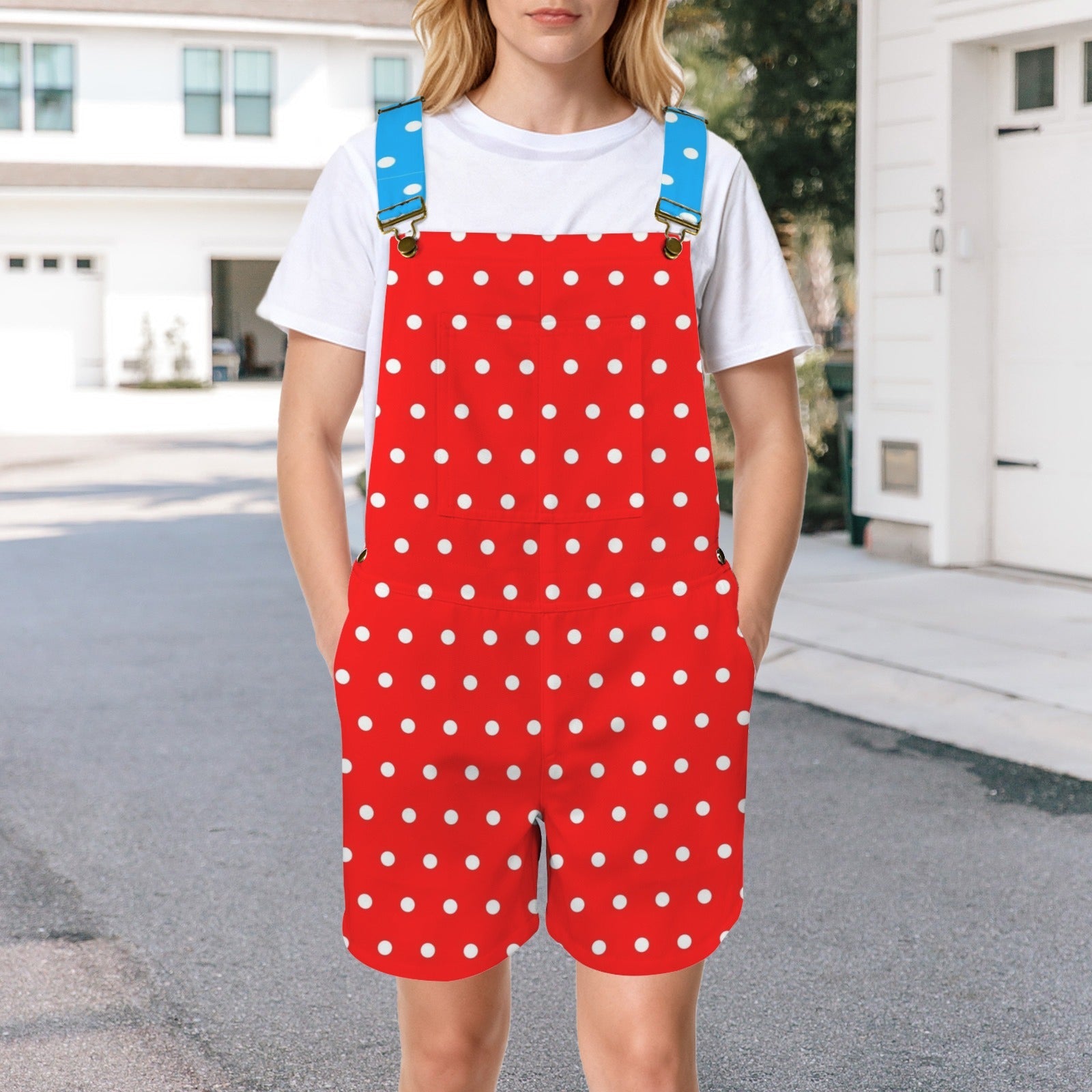 Candy Pop Polka Unisex Huggeralls
