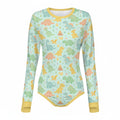 Dino Dreamland Long Sleeve CuddleSuit