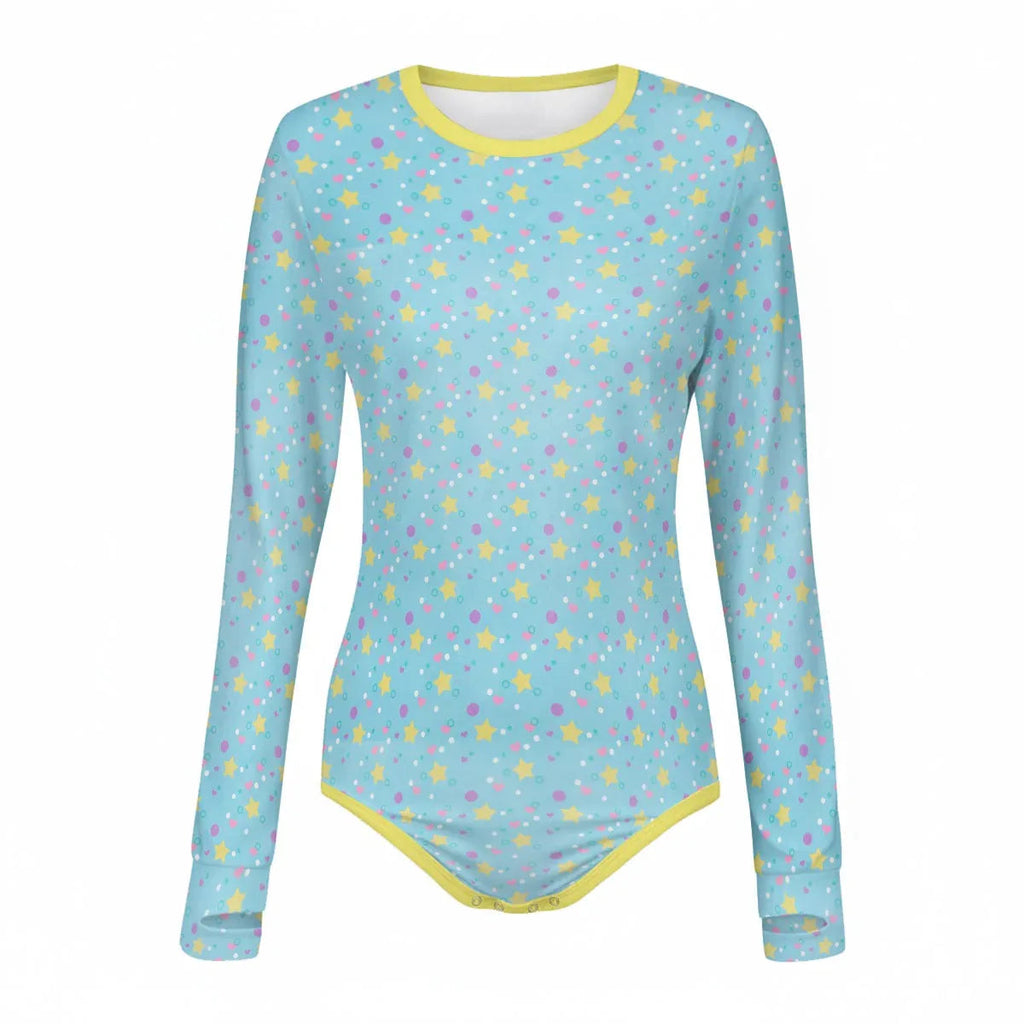 Dreamy Stars Long Sleeve CuddleSuit