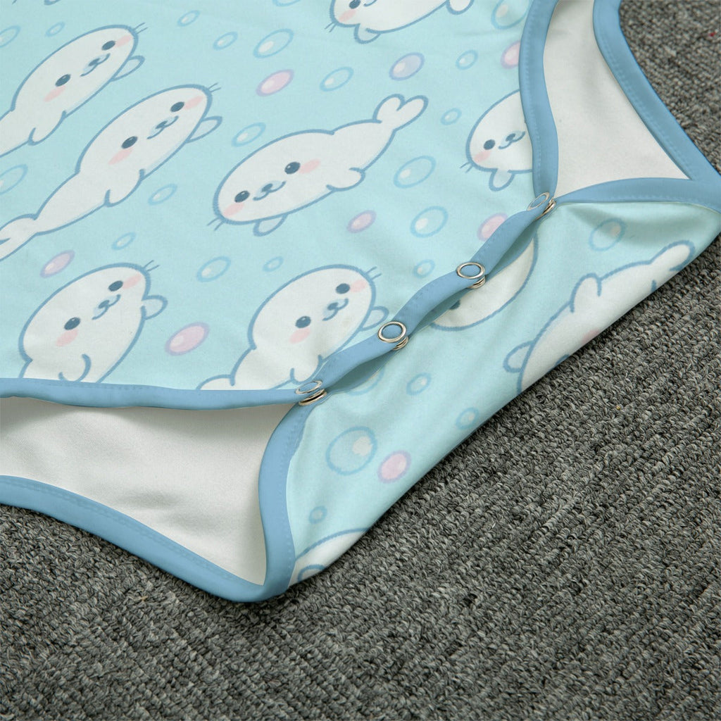 Bubbly Seal Short Sleeve CuddleSuit