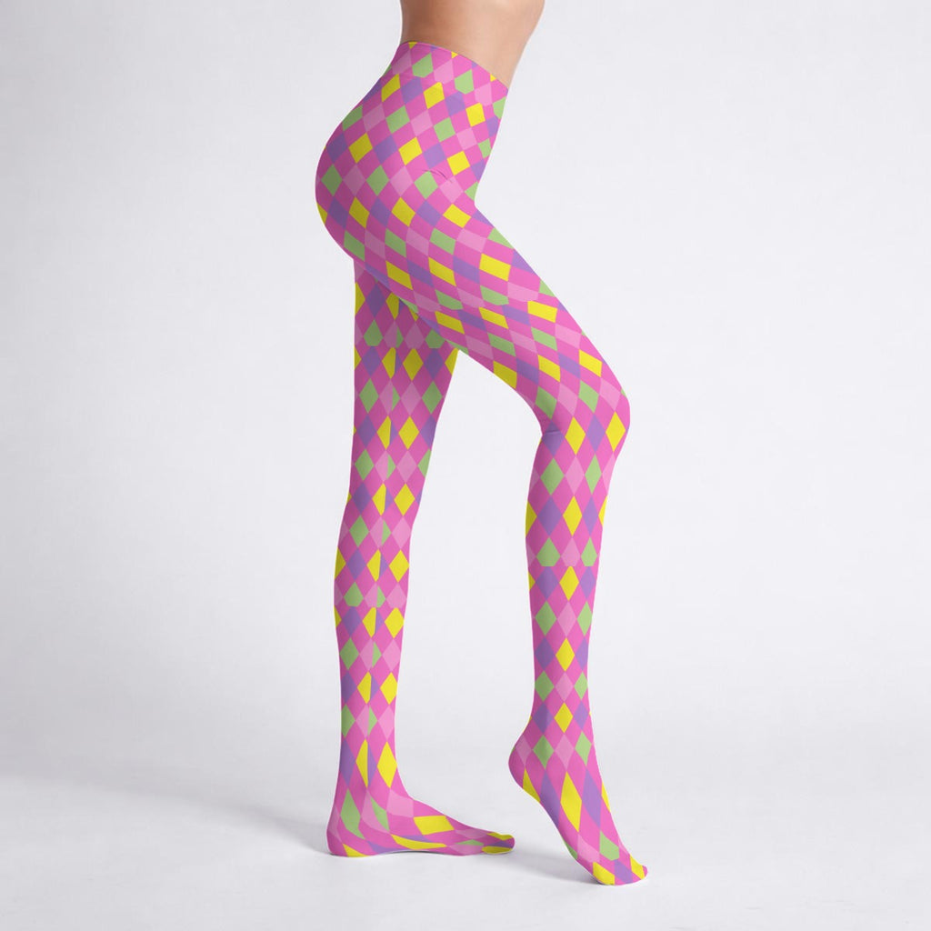 Harlequin Clowncore Stretch Tights