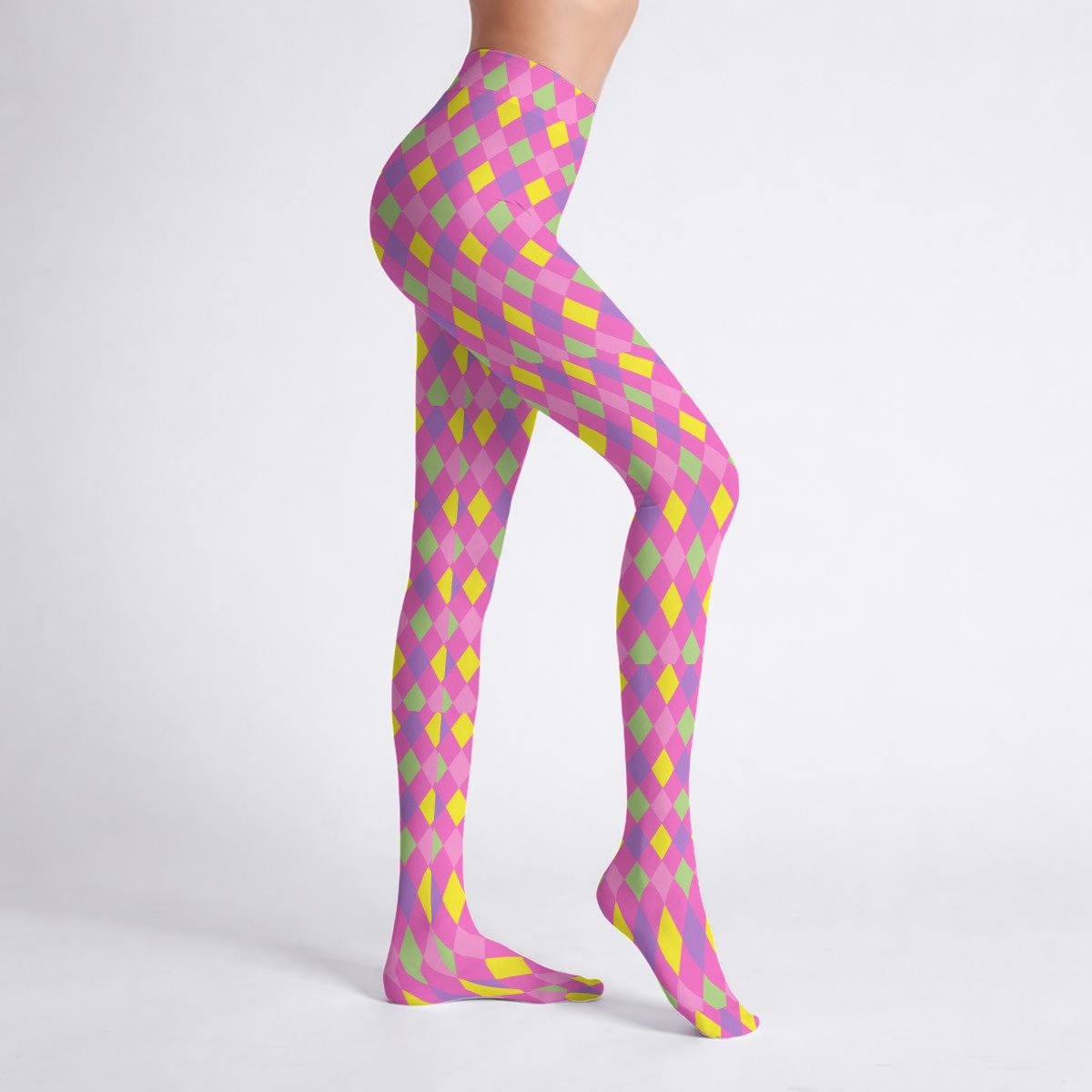 Harlequin Clowncore Stretch Tights
