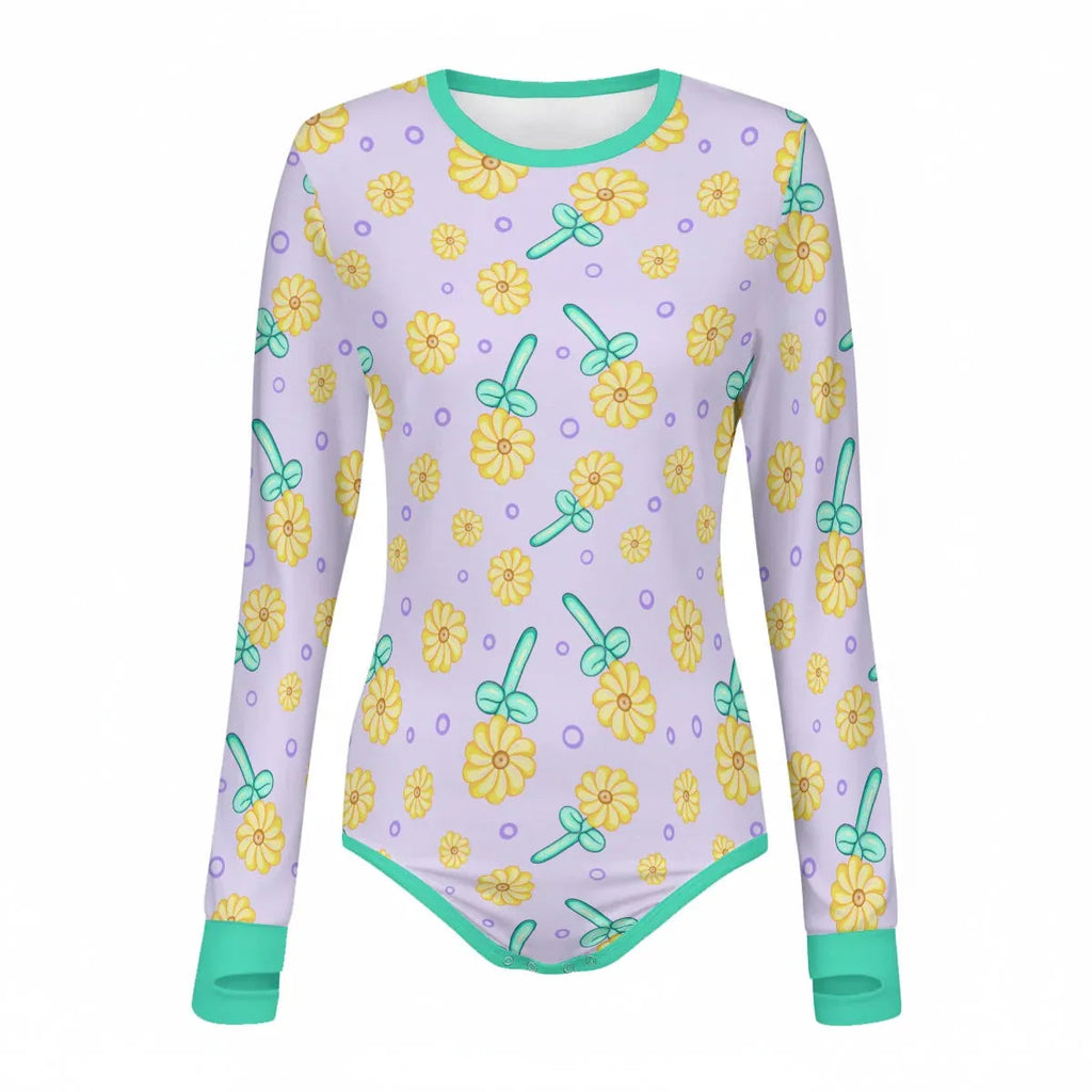 Sunny Balloon Long Sleeve CuddleSuit