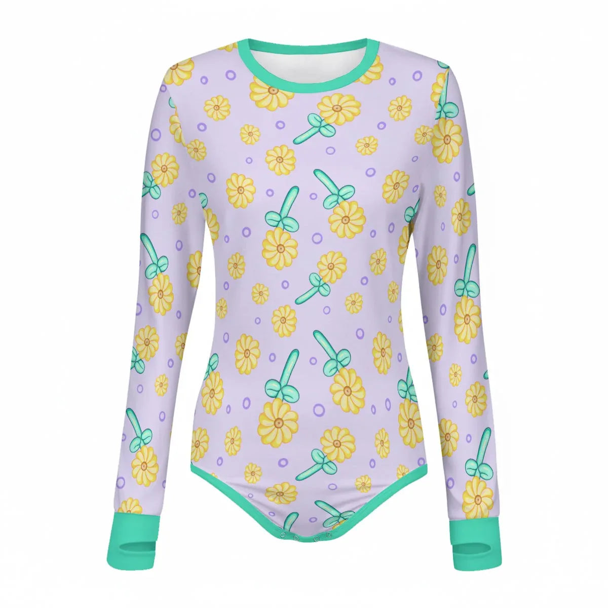 Sunny Balloon Long Sleeve CuddleSuit