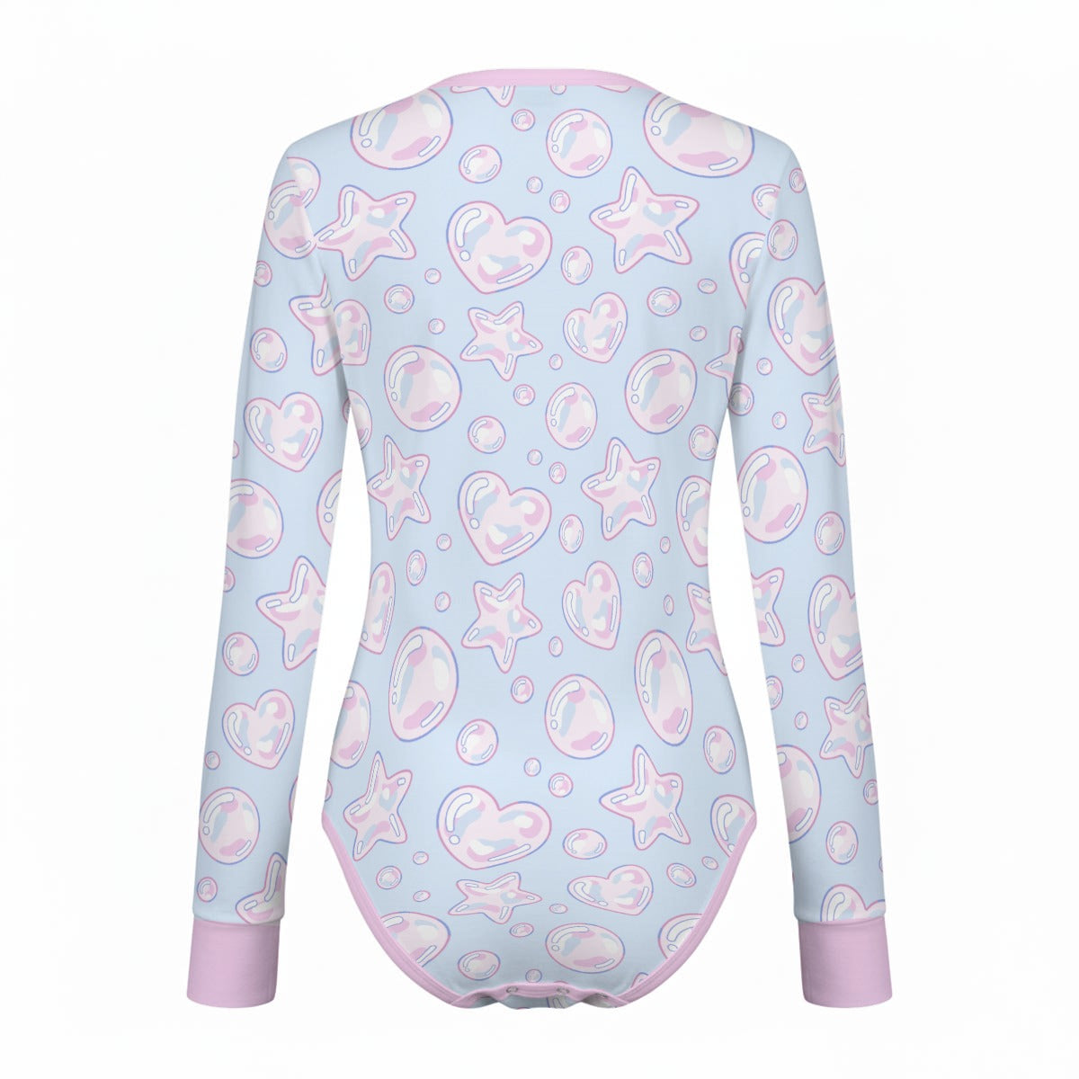 Kawaii Bubbles Long Sleeve CuddleSuit