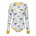 Sleepy Whale Dreams Long Sleeve CuddleSuit