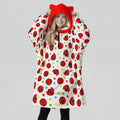 Lucky Ladybug Ear Hoodie Blanket