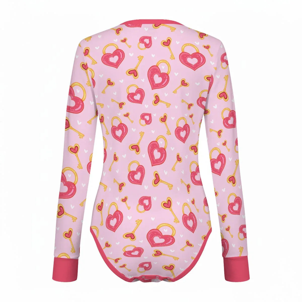 Heart & Key Long Sleeve CuddleSuit
