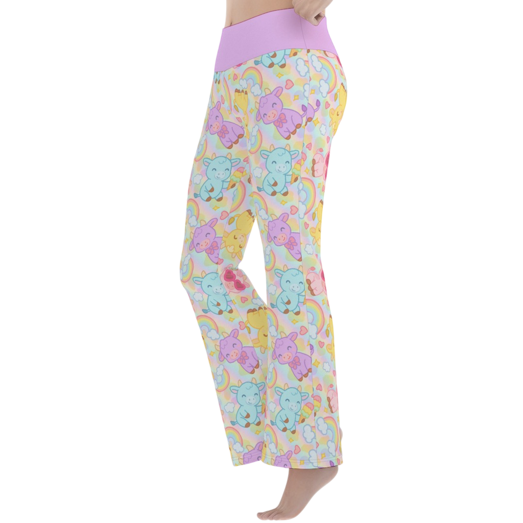 Rainbow Moobaby Flare Leggings