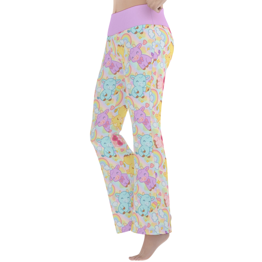Rainbow Moobaby Flare Leggings