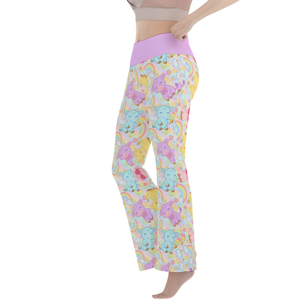 Rainbow Moobaby Flare Leggings