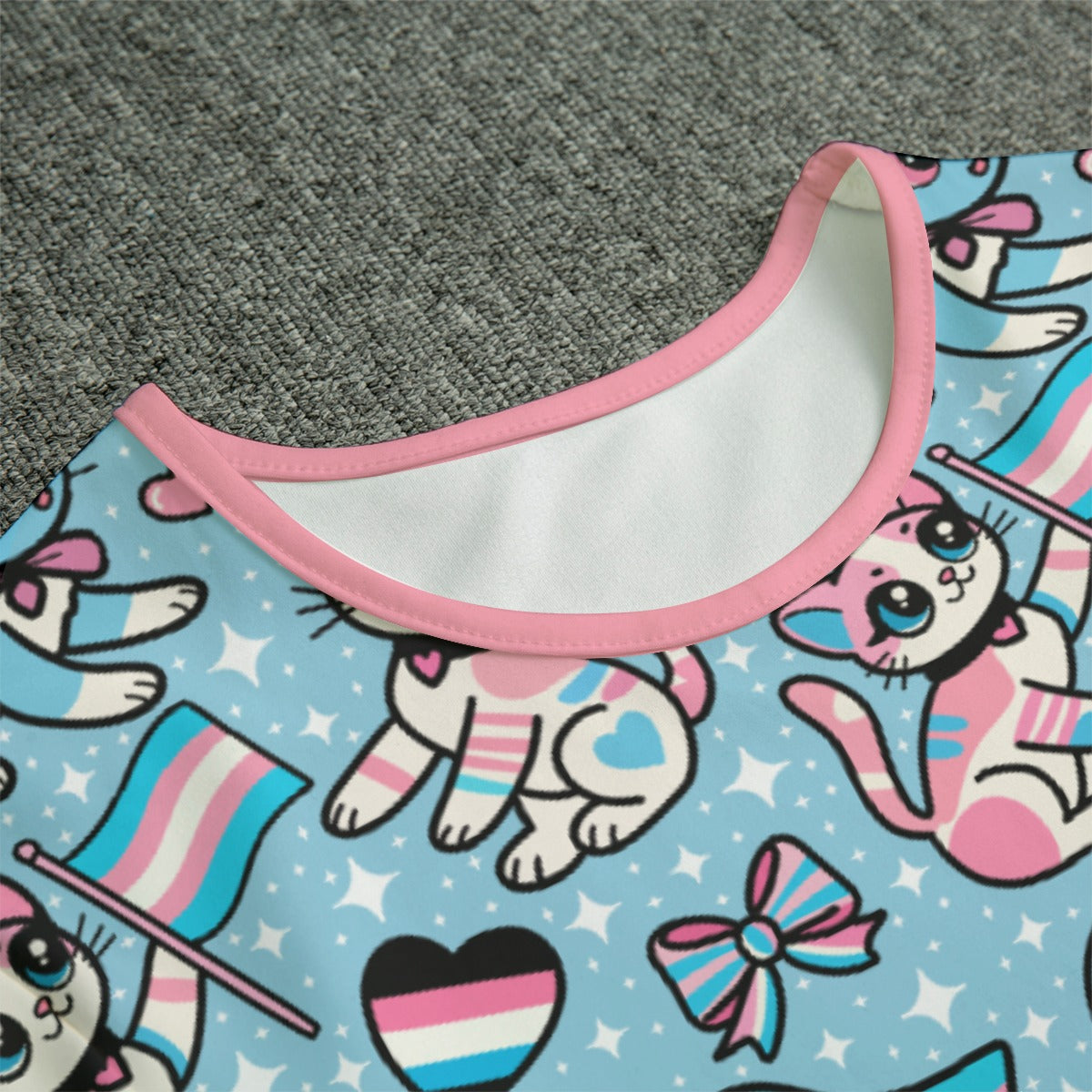 Purrfect Trans Pride Adult Cuddlesuit