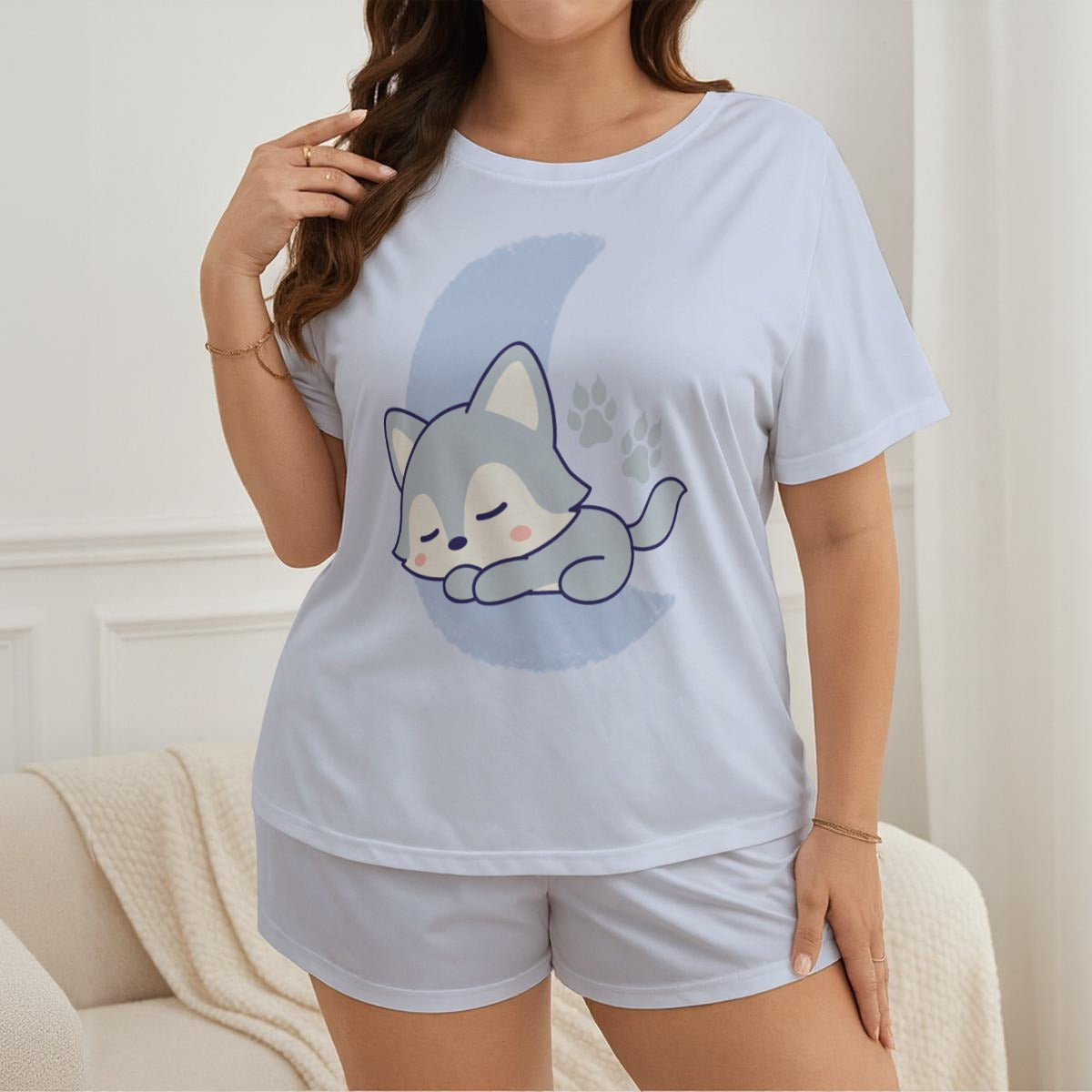 Sleepy Lil Wolf Cozy Pajama Set