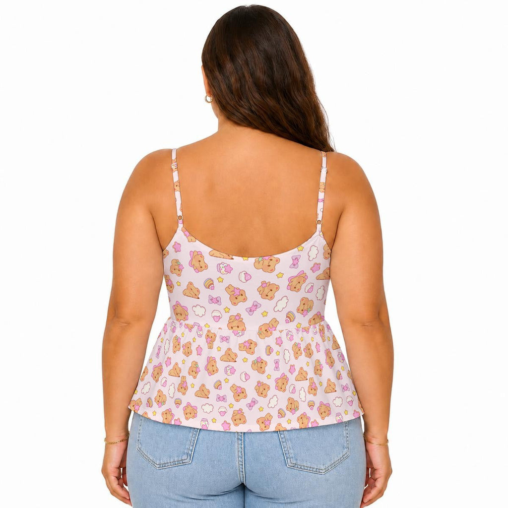 Bearly Adorable Peplum Cami