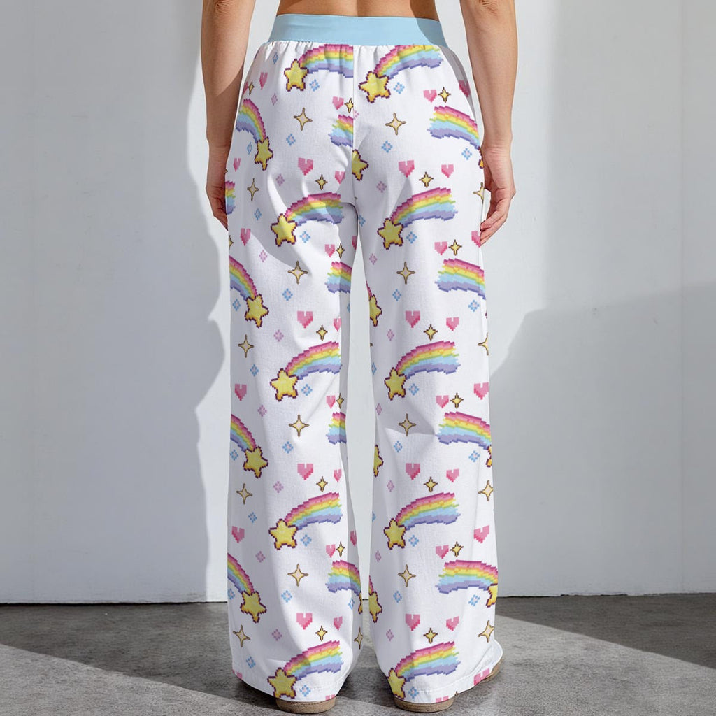 Pixel Rainbow Star Lounge Pants