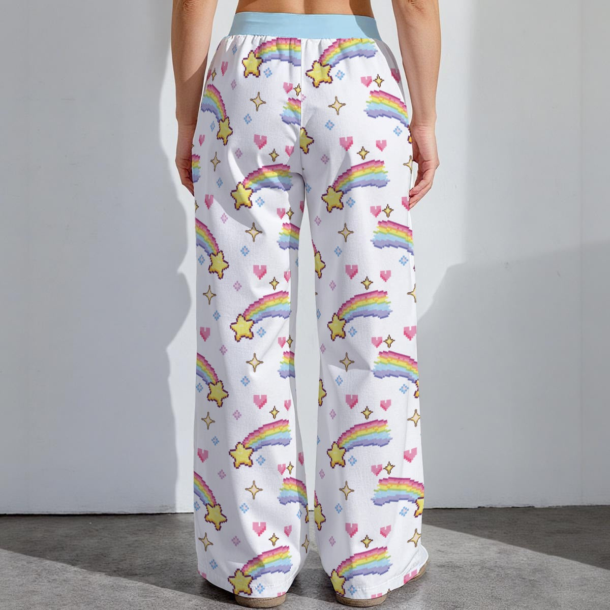 Pixel Rainbow Star Lounge Pants