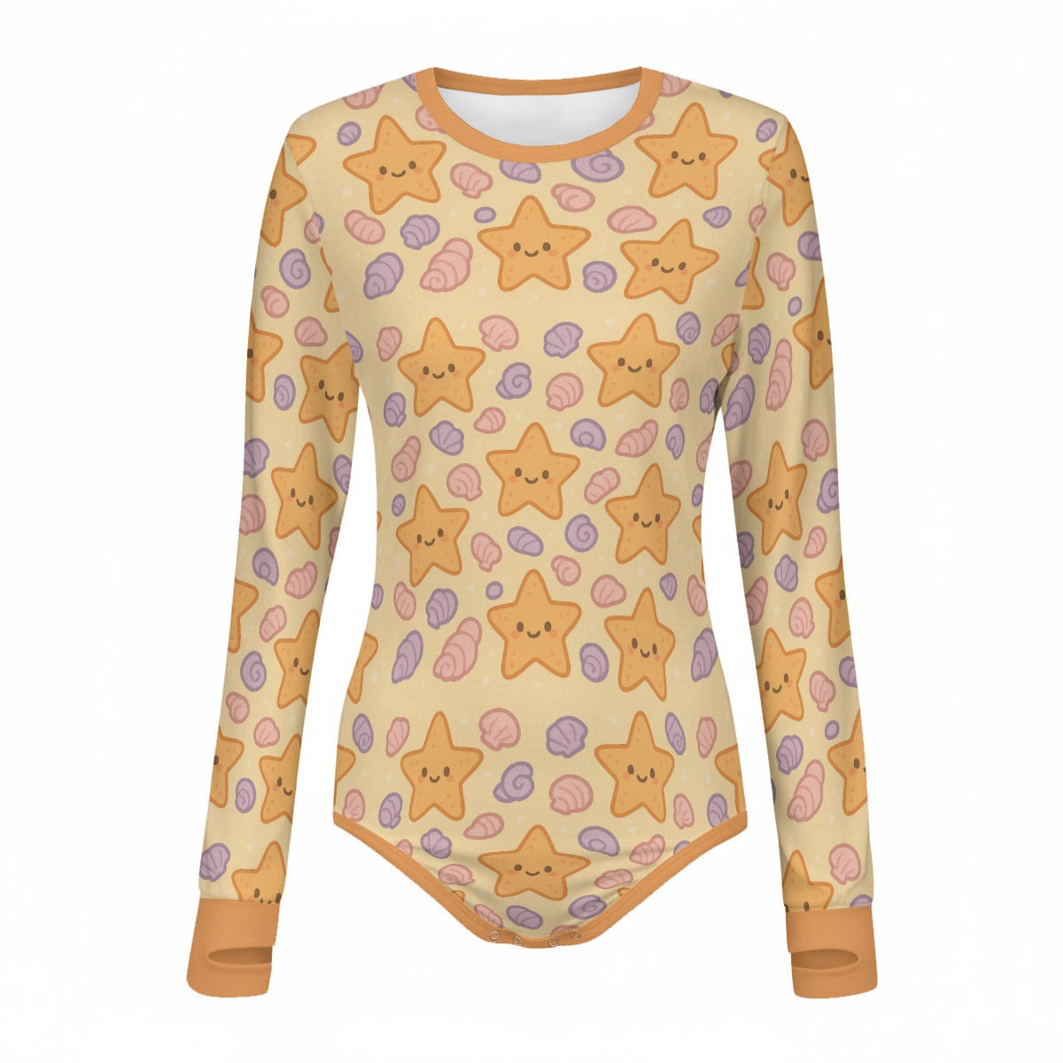 Seashell Wishes Long Sleeve CuddleSuit