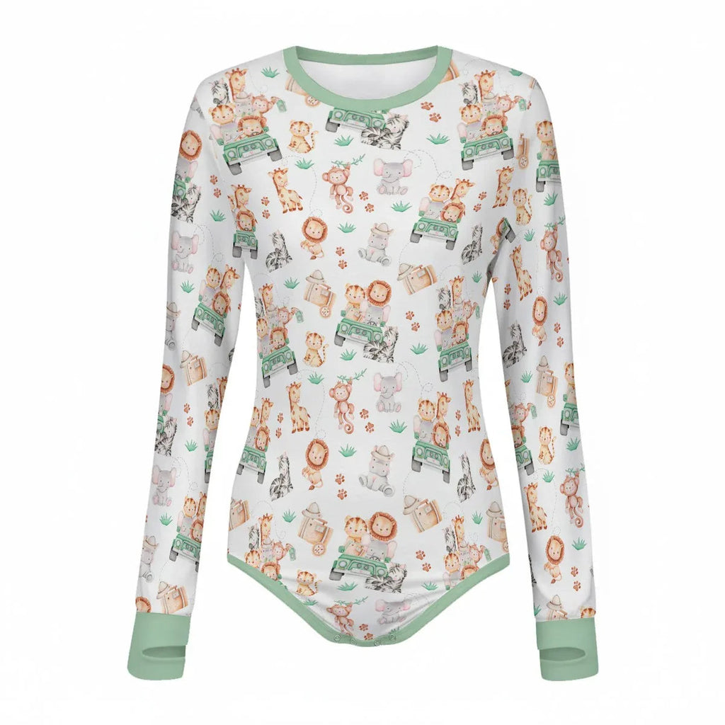 Safari Snuggles Long Sleeve CuddleSuit