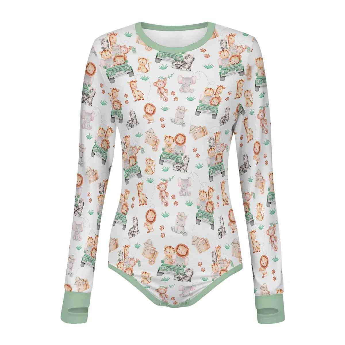 Safari Snuggles Long Sleeve CuddleSuit