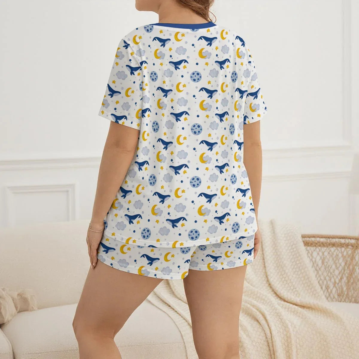 Sleepy Whale Jammies Shorts Set