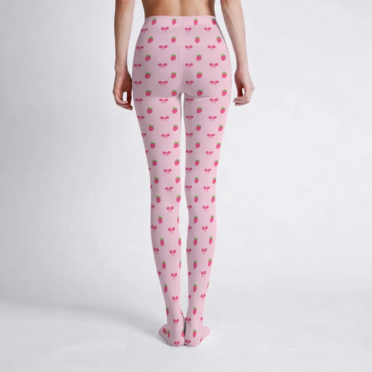 Pretty Lil Strawberries Stretchy Tights