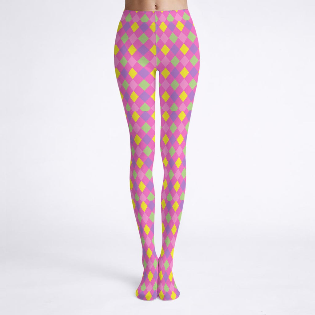 Harlequin Clowncore Stretch Tights