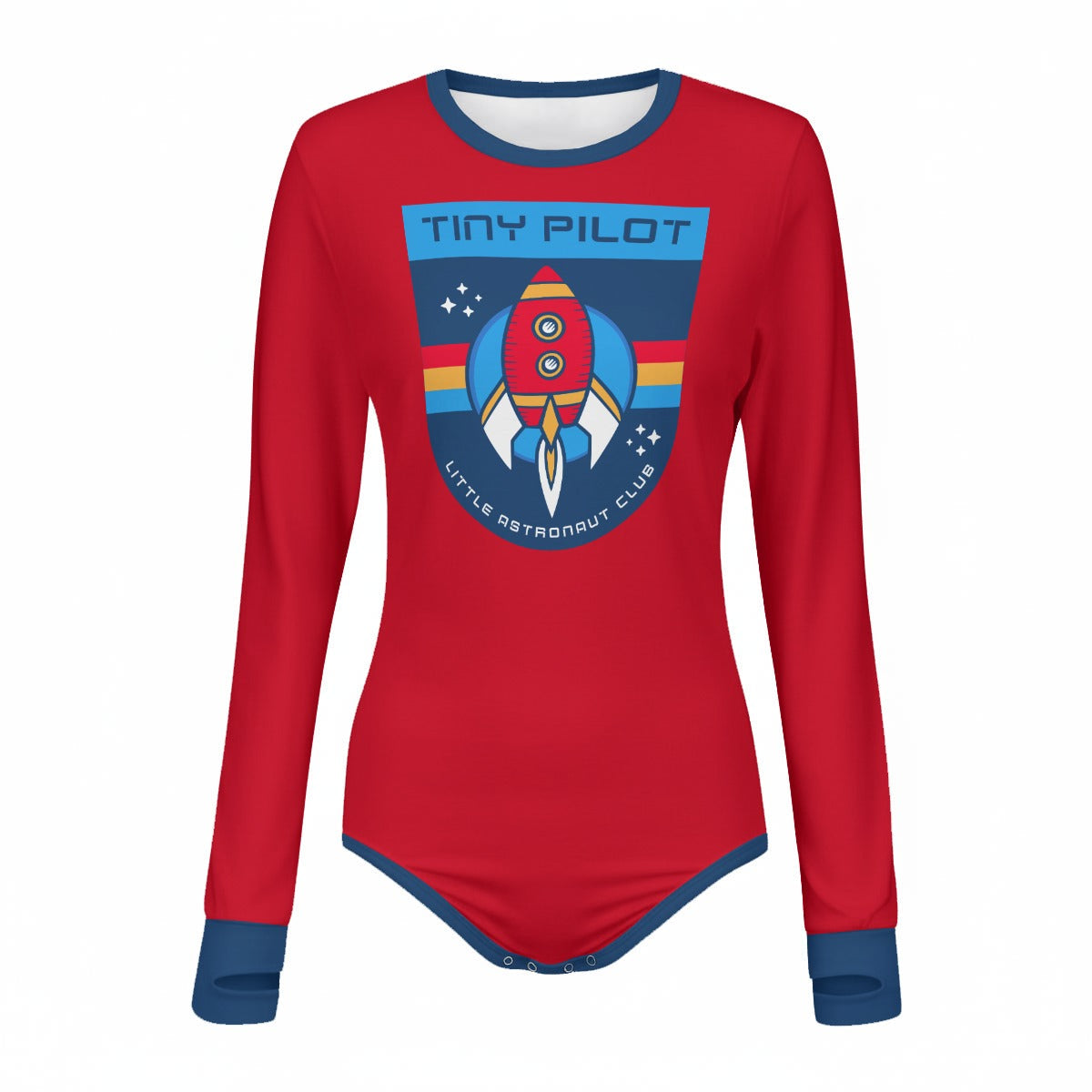 Tiny Pilot Rocket Long Sleeve CuddleSuit
