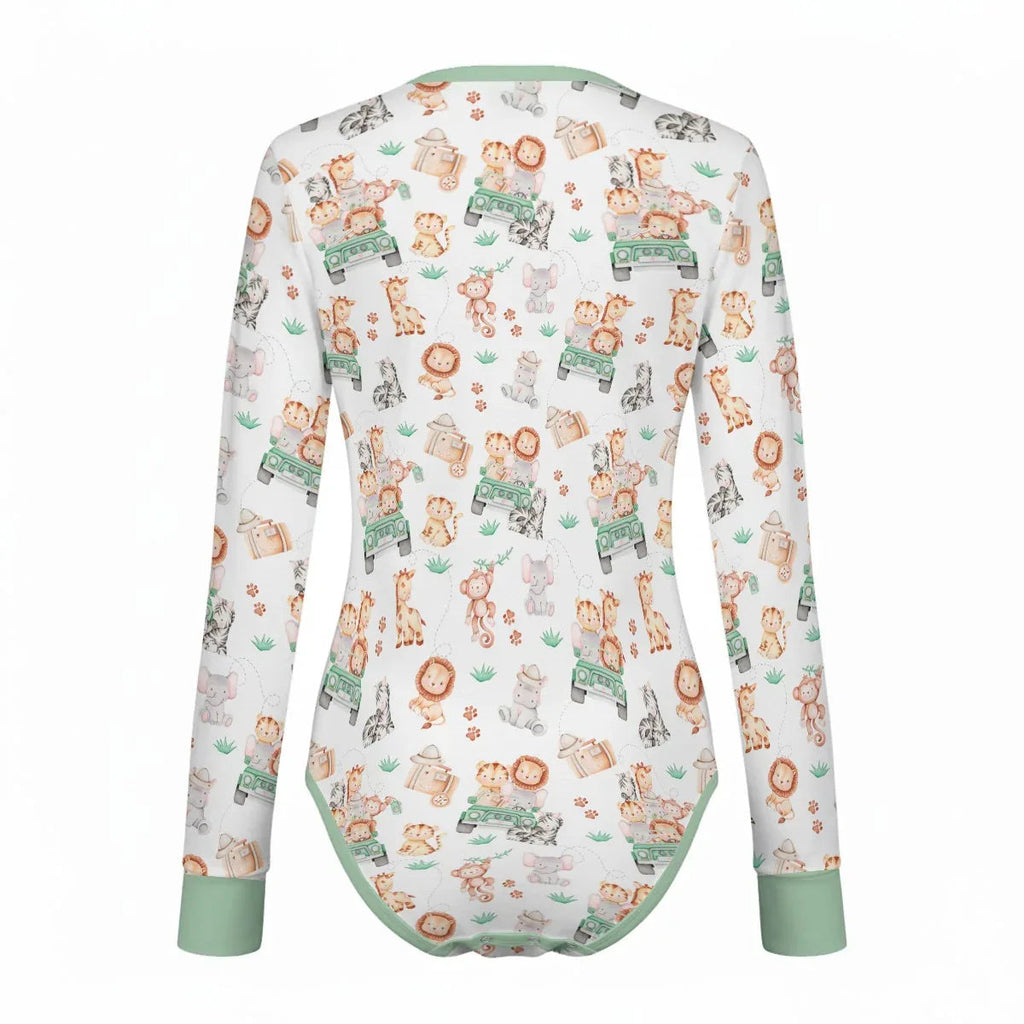 Safari Snuggles Long Sleeve CuddleSuit