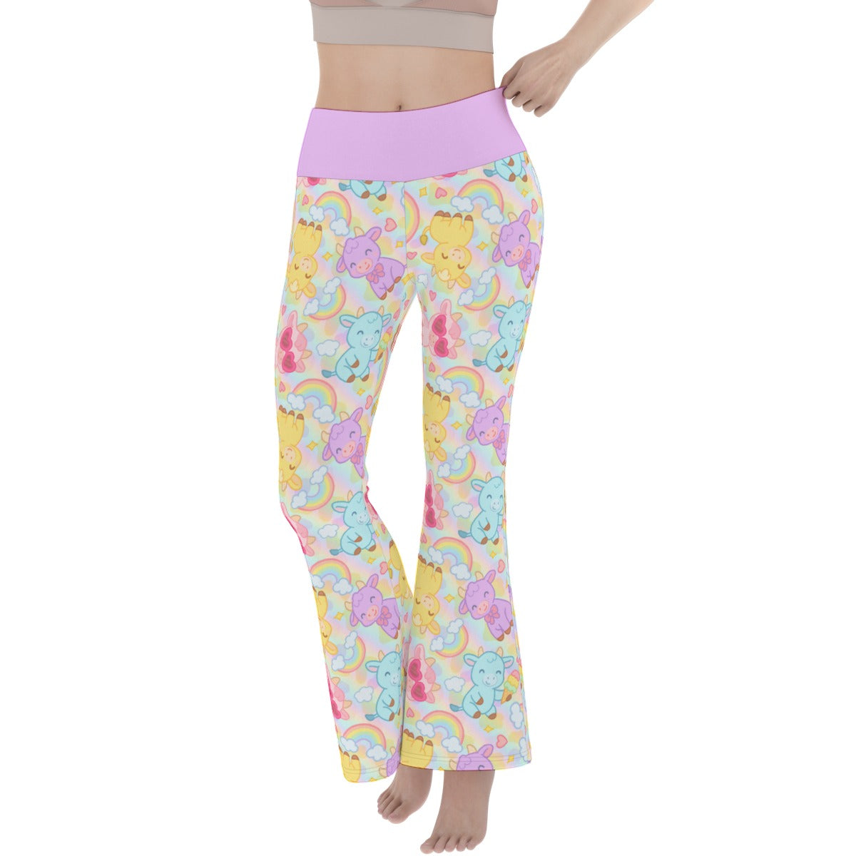 Rainbow Moobaby Flare Leggings