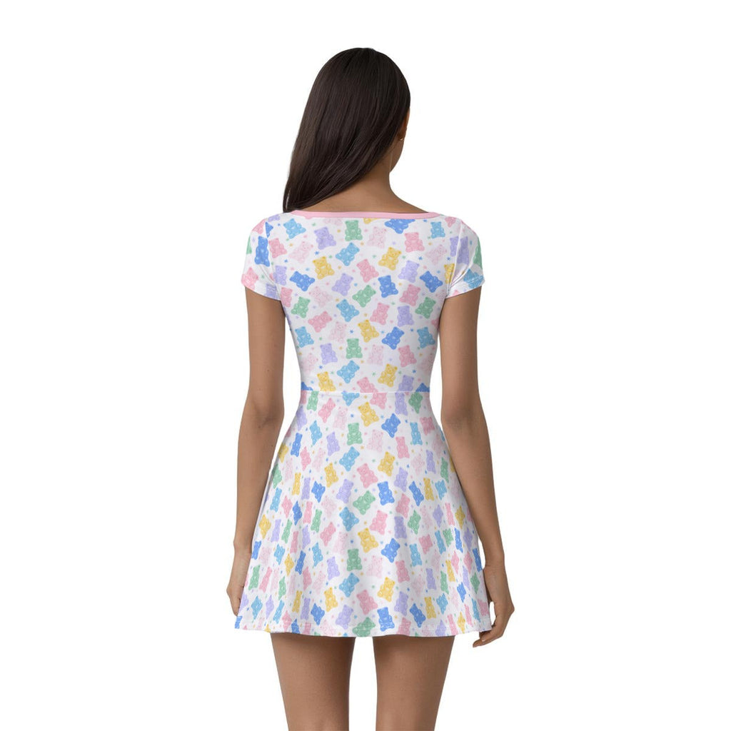 Pastel Gummy Bears Skort Dress