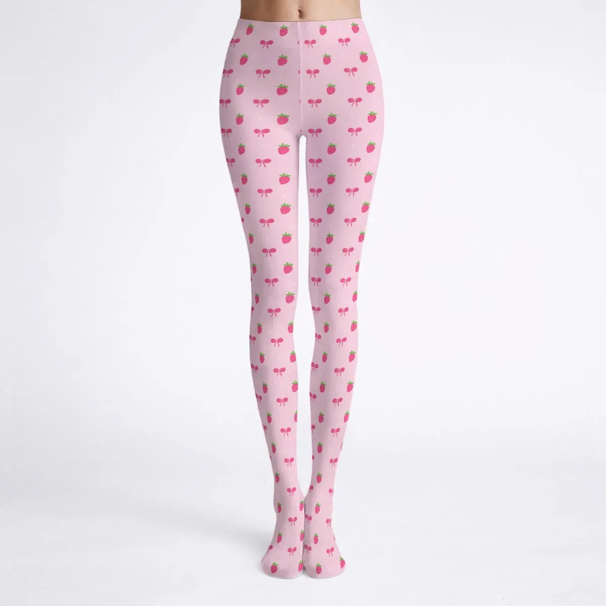 Pretty Lil Strawberries Stretchy Tights
