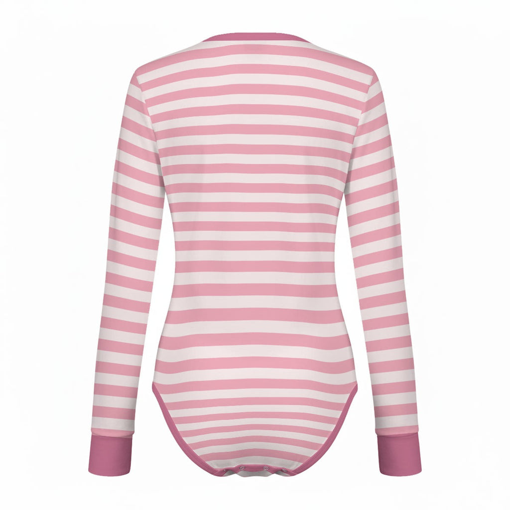 Pink Dino Snuggle Long Sleeve CuddleSuit