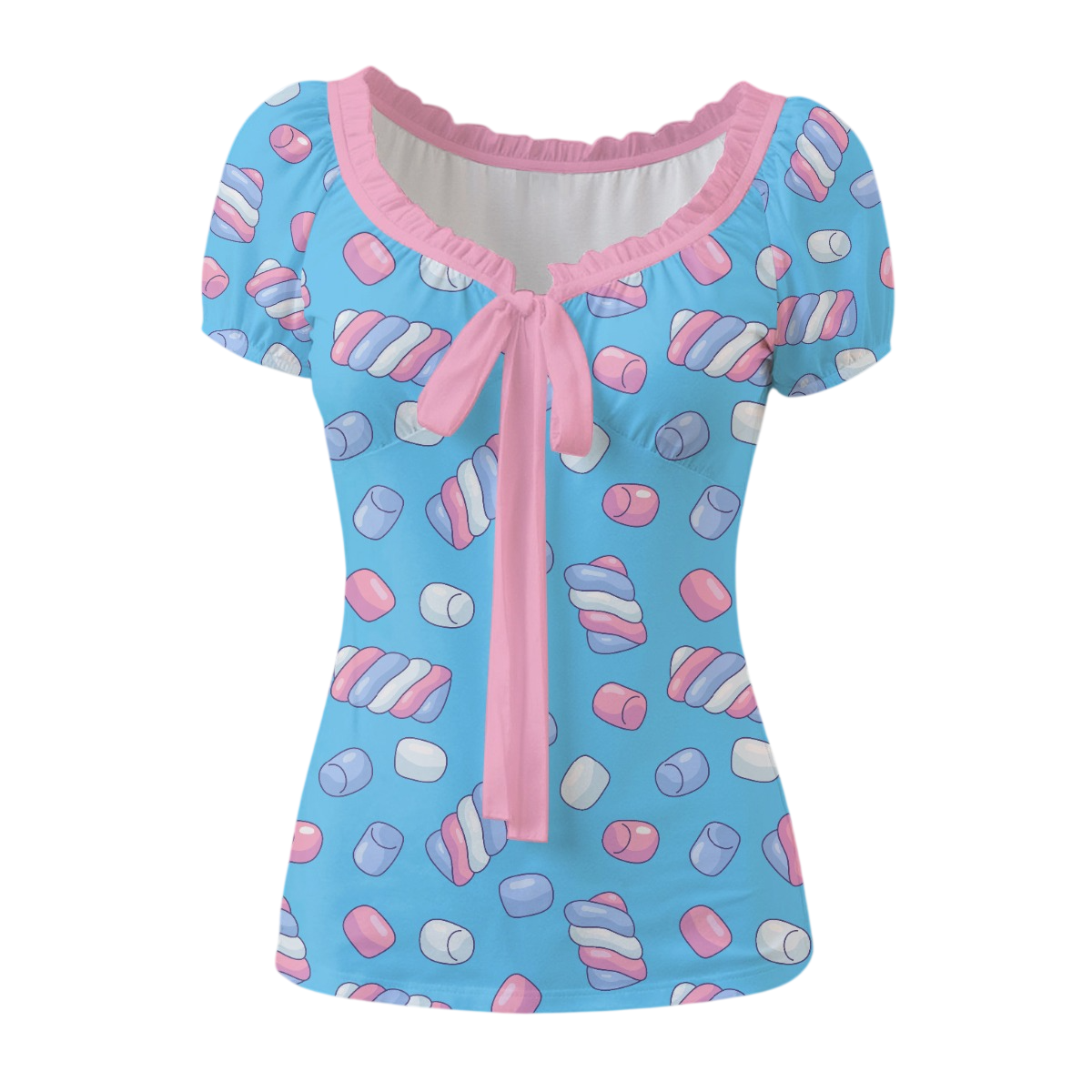 Candy Marshmallow Sweet Charm Blouse