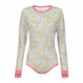 Pastel Rainbow Long Sleeve CuddleSuit