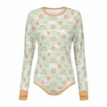 Mint Meadow Long Sleeve CuddleSuit