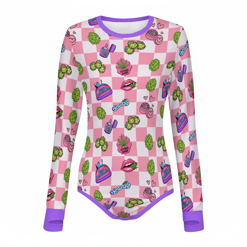Stoner Babe Long Sleeve CuddleSuit