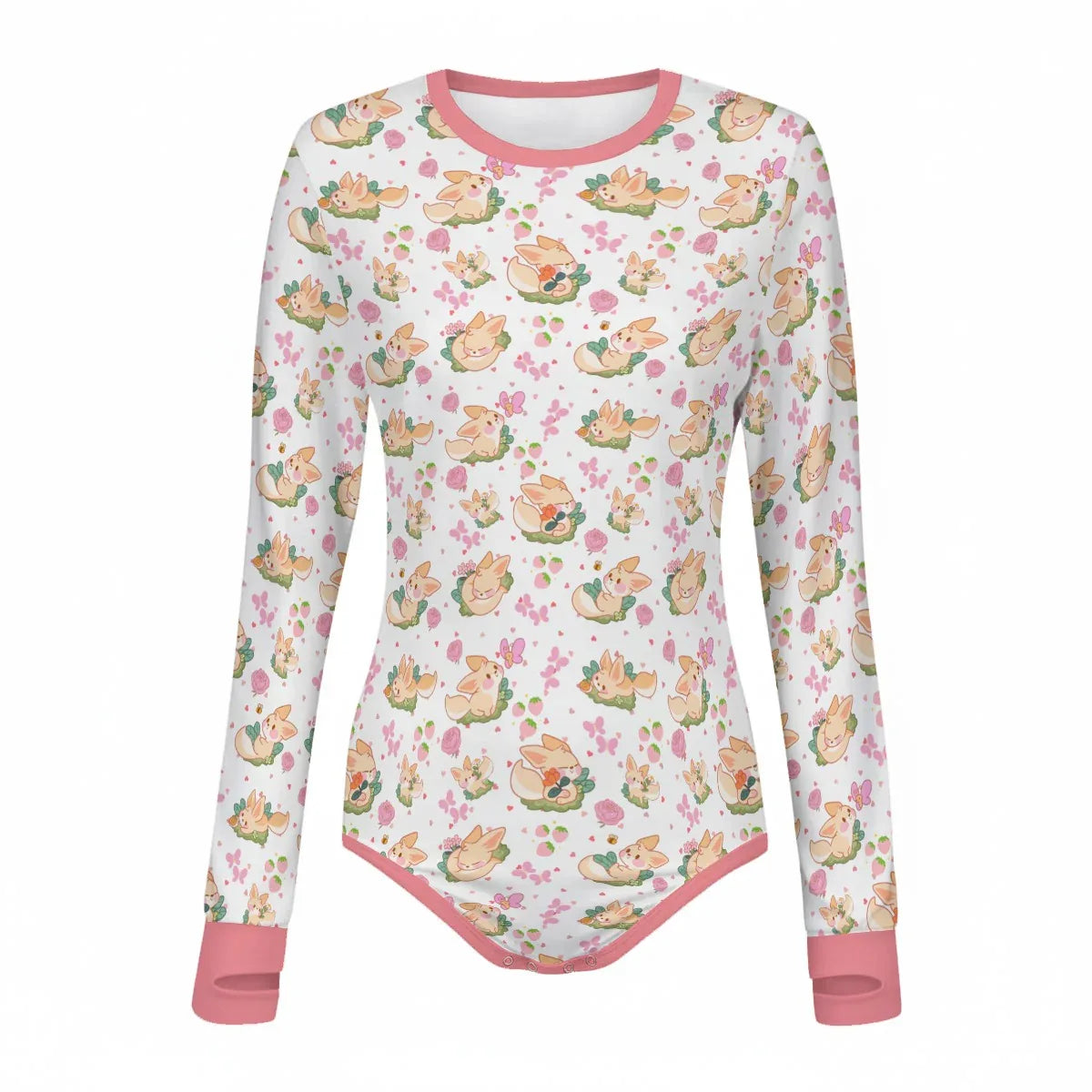 Lovely Fennec Long Sleeve CuddleSuit
