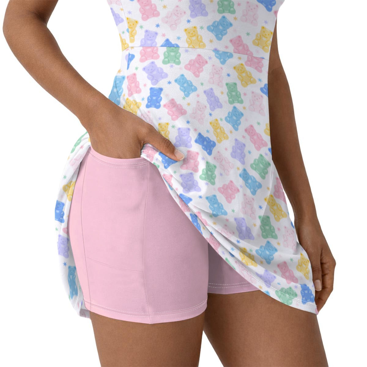 Pastel Gummy Bears Skort Dress
