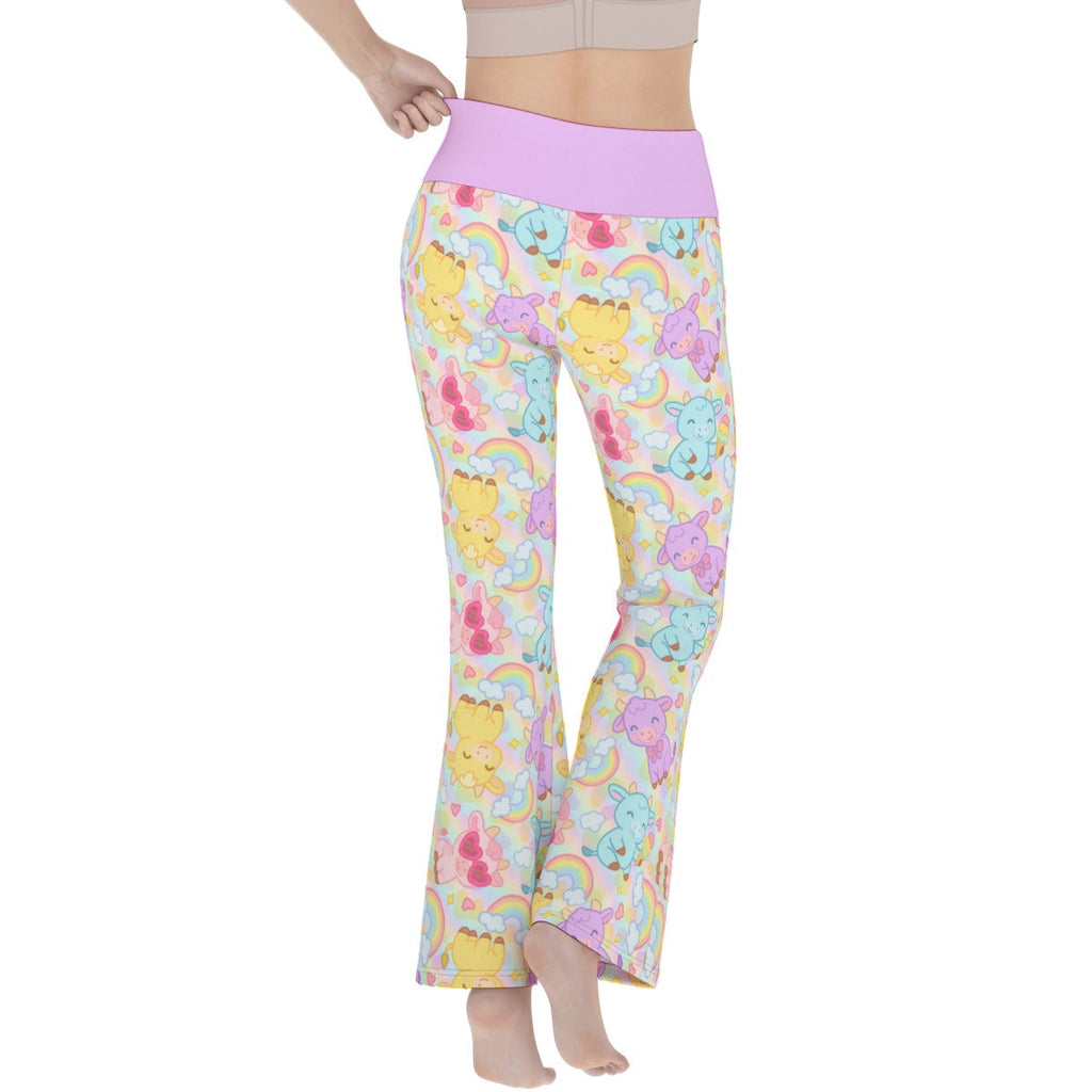 Rainbow Moobaby Flare Leggings