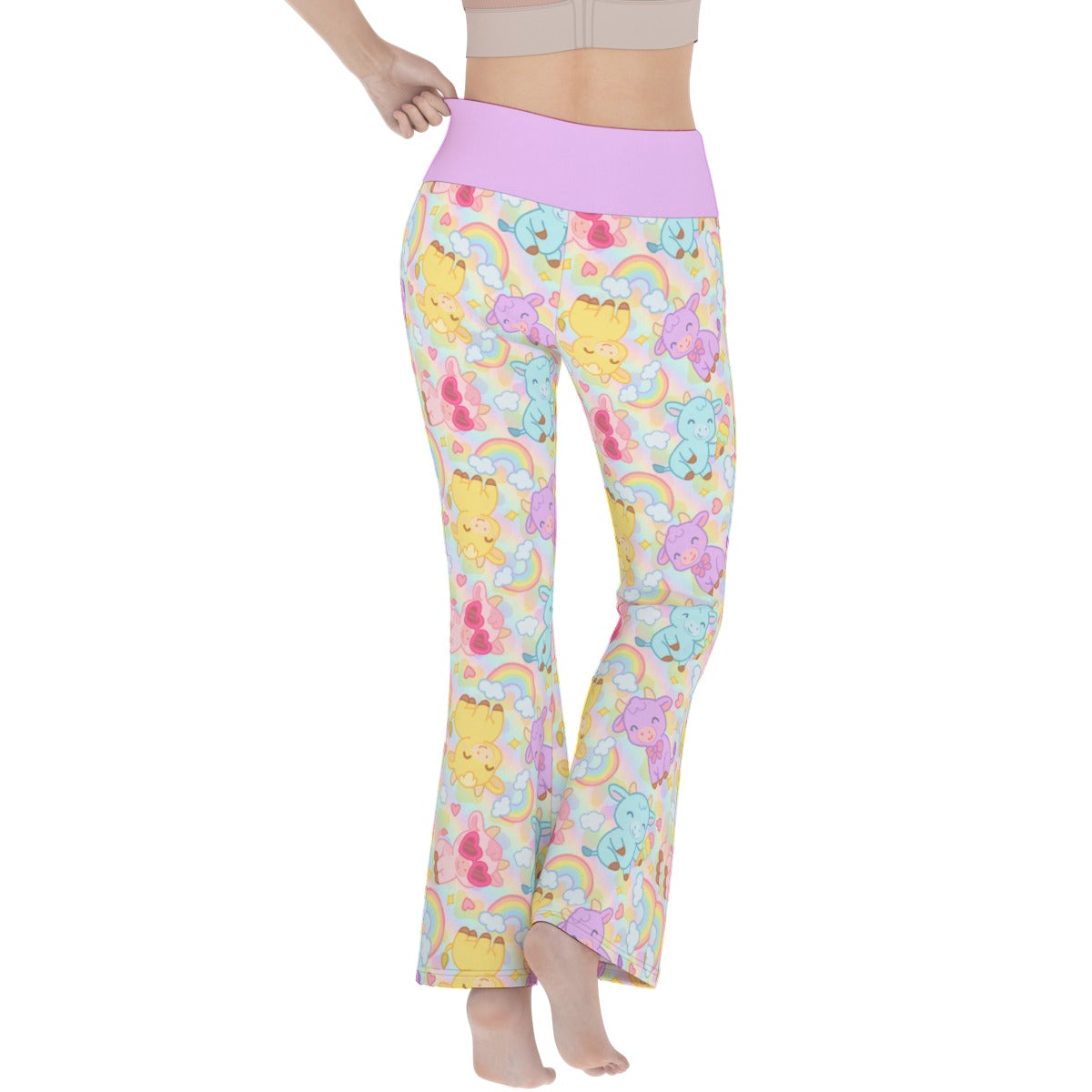 Rainbow Moobaby Flare Leggings